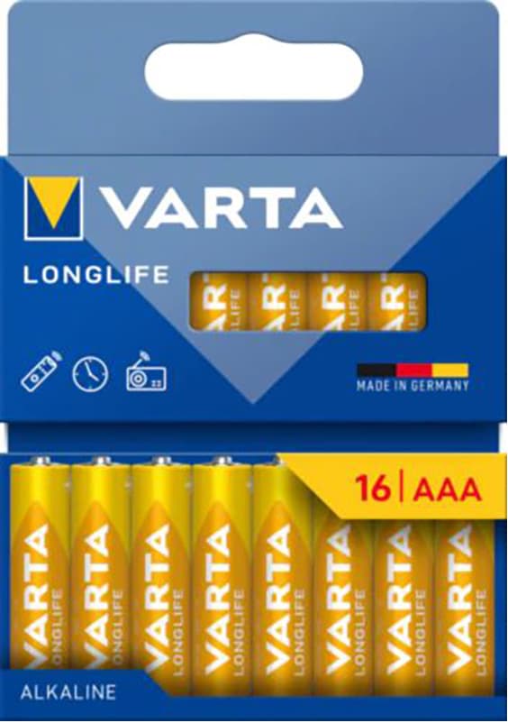 Varta Longlife Power AAA batterier 7042381 16-pack (yellow)