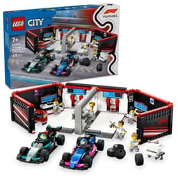LEGO City F1-garage: Mercedes-AMG og Alpine-biler 60444