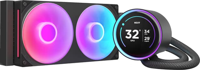 NZXT Kraken 240 Elite V2 RGB CPU-vandkøler (sort)
