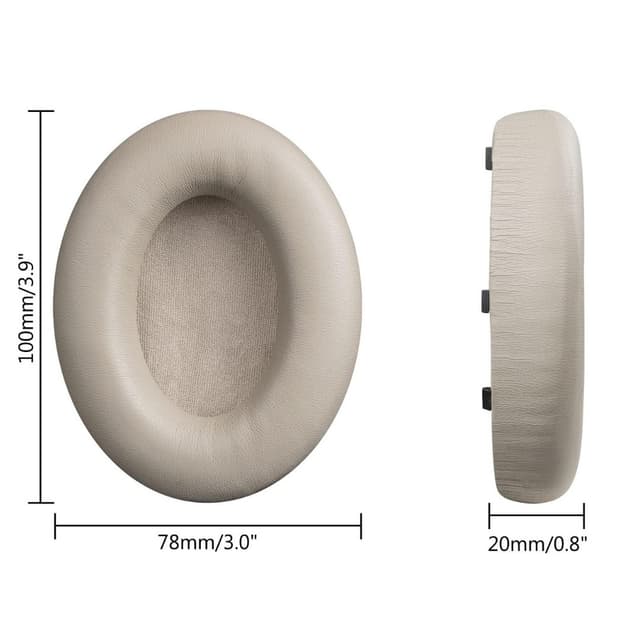 Sony WH-1000XM4 ørepuder fra headphoneparts.se - Sølv