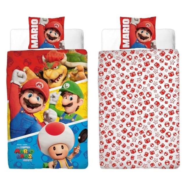 Super Mario Sengelinned - Voksenstørrelse 140 x 200 cm - Super Mario (SMM003)