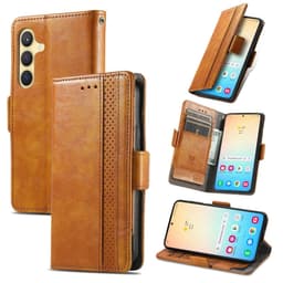 SKALO Samsung S25 CASENEO 002 Premium Flip Cover - Khaki