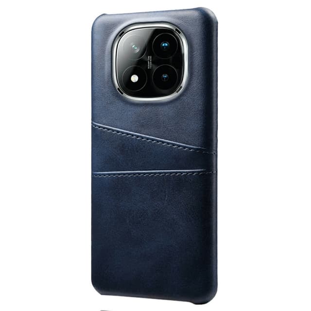 SKALO Xiaomi Redmi Note 14 Pro+ 5G PU-Læder Kortholder Cover - Blå