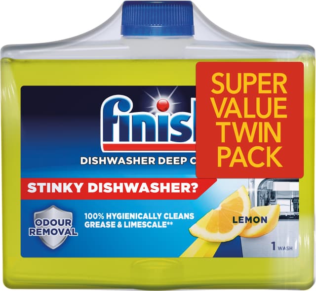 Finish Lemon opvaskemaskinerens duo-pakke (250 ml)