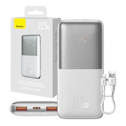Powerbank Baseus Bipow Pro 10000mAh, 2xUSB, USB-C, 22,5W (hvid)