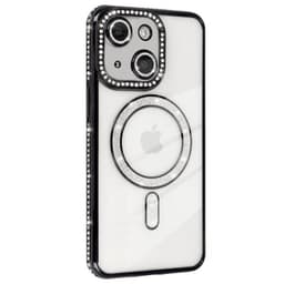 Diamond bling MagSafe cover iPhone 14 Plus - Sort
