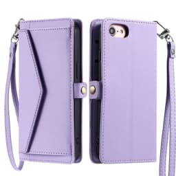 SKALO iPhone 16e PU-Læder Kuvert Flip Cover - Lilla