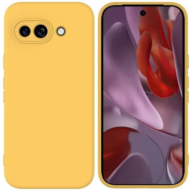 Liquid silikone cover Google Pixel 9a - Gul