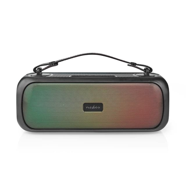 Nedis Bluetooth® Party Boombox | 4.5 timer | 2.0 | 45 W | Medieafspilning: AUX / USB | IPX5 | Kan parres | Bærehåndtag | Fest lys | Sort