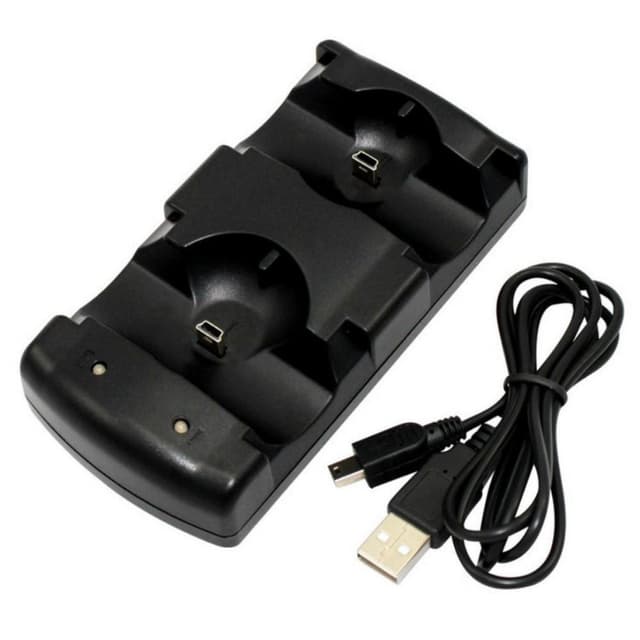 Playstation 3/PS3 Move Dobbelt opladningsstativ 2 i 1