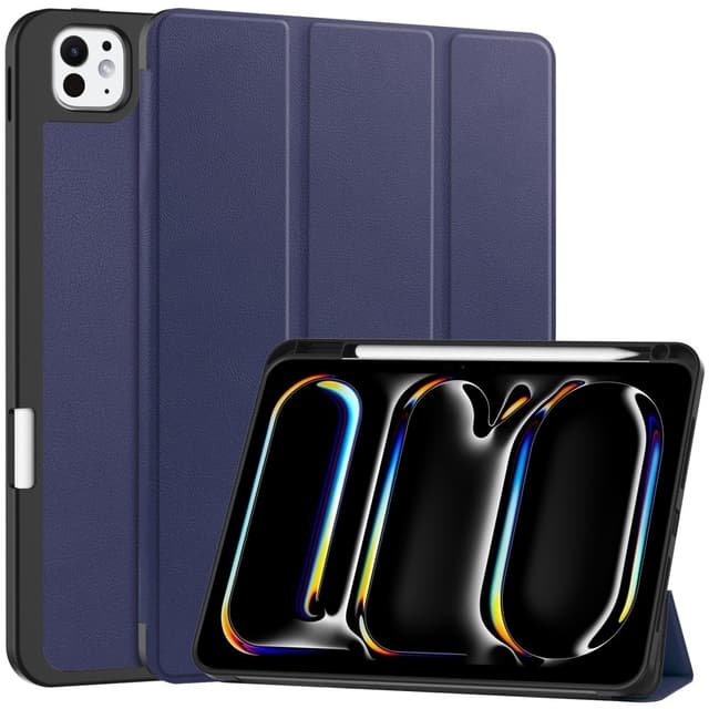Til iPad Pro 11 (2024) Etui Tre-fold Stativ Tablet Cover med Pen Holder