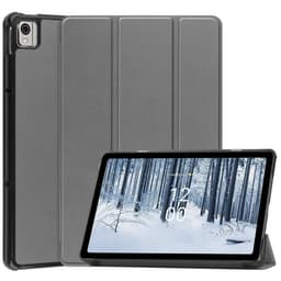 Nokia T21 Tri-fold Stand Wake/Sleep Cover Tablet-etui - Grå