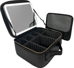NORD makeuptaske med LED-spejl SP31 (sort)