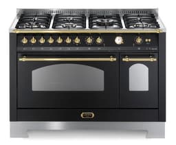 Lofra - Dolce Vita 120 cm (2 ovne) (Sort/Messing) Gas