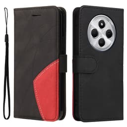 Til Xiaomi Redmi 14C KT-serie-1 dobbeltfarve tegnebog