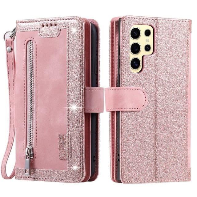 Til Samsung Galaxy S25 Ultra 5G Etui med Lynlåslomme og 9 Kortlommer