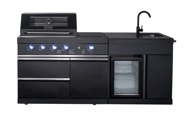 Pure - Fritstående udekøkken - Compact - Sort