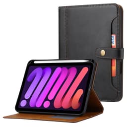 SKALO iPad 11"" (2025) PU-læder pungetui med rum til penne - Sort
