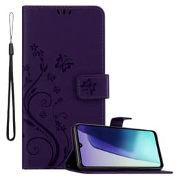 Xiaomi RedMi 14C Pungetui Cover Blomster (Lilla)