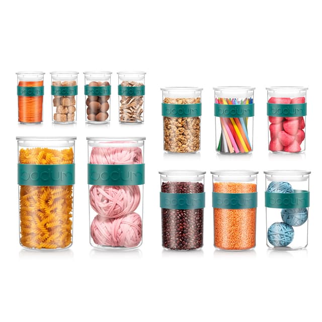 Bodum Opbevaringskrukke sæt 4 x 0,25 / 3 x 0,6 / 3 x 1L / 2 x 2L PRESSO