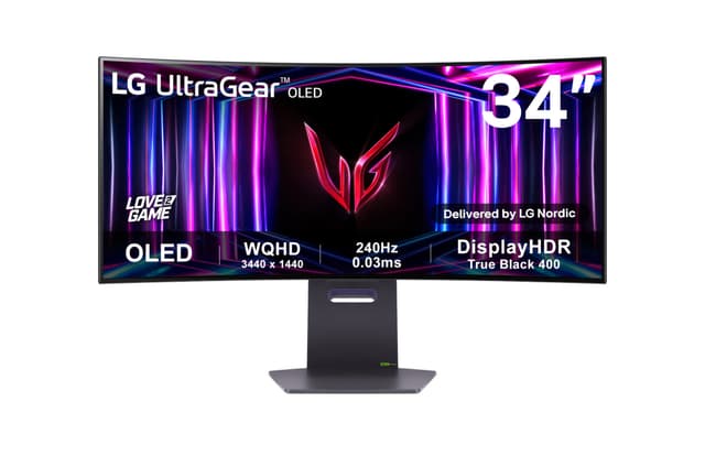 LG UltraGear 34GS95QE 34" OLED buet gamingskærm