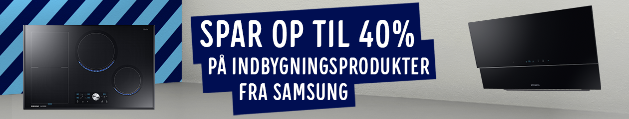 Spar40% på udvalgte hvidevarer fra Samsung i perioden 22/6 2020 t.o.m 19/07 2020. Spar 40% på udvalgte hvidevarer fra Samsung i perioden 22/06 2020 t.o.m 19/07 2020.