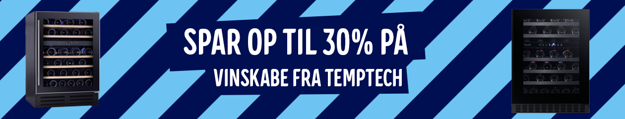 Spar op til 30% på Temptech vinkøleskabe i perioden 29/06 2020 t.o.m 19/07 2020. Spar op til 30% på Temptech vinkøleskabe i perioden 29/06 2020 t.o.m 19/07 2020.