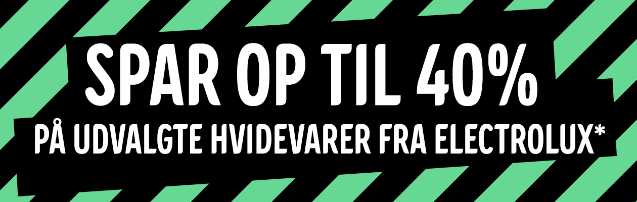 Spar op til 40% på udvalgte Electrolux hvidevarer Spar op til 40% på udvalgte Electrolux hvidevarer