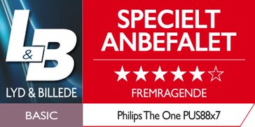 Philips The One leverer imponerende skarp billedkvalitet og har desuden en særlig finesse i ærmet – Ambilight!