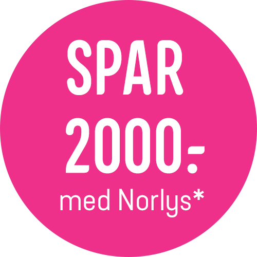 Lige nu sparer du 2000.- Ved køb af dette TV, ved samtidig oprettelse af udvalgte TV pakker fra Norlys. Klik her og læs mere!