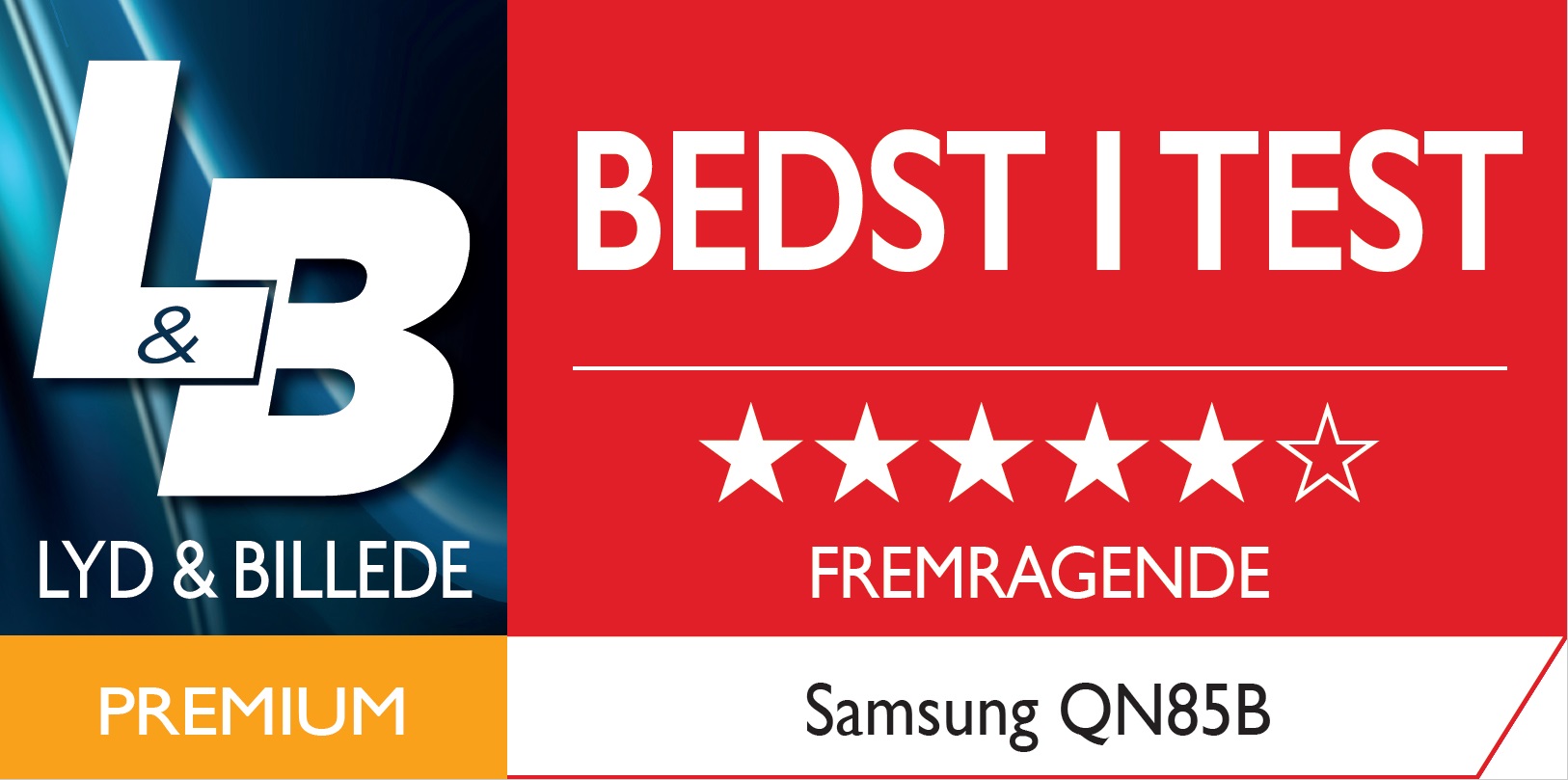 Samsung QN85B er et slankt TV med solid ydelse: Her får du et skarpt og kontrastrigt billede med suveræn dybdefølelse!