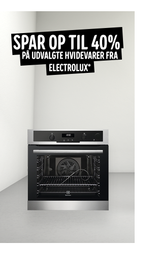 Spar op til 40% på udvalgte hvidevarer fra Electrolux*