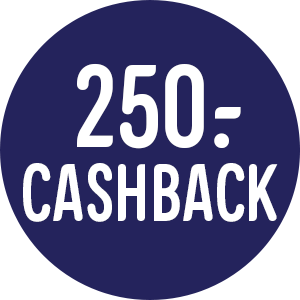 Registrer dit produkt hos Bosch inden d. 14/02 2024 og få 250,- kr. i cashback. Kampagnen gælder udvalgte produkter, købt i perioden fra d. 16/10/2023 t.o.m. d. 14/01/2023.