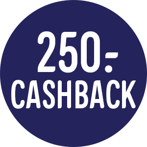 Registrer dit produkt hos Siemens inden d. 14/02 2024 og få 250,- kr. i cashback. Kampagnen gælder udvalgte produkter, købt i perioden fra d. 16/10/2023 t.o.m. d. 14/012023.