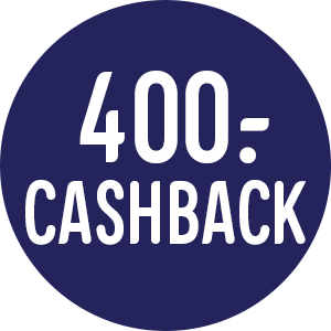 Registrer dit produkt hos Siemens inden d. 14/02 2024 og få 400,- kr. i cashback. Kampagnen gælder udvalgte produkter, købt i perioden fra d. 16/10/2023 t.o.m. d. 14/012023.