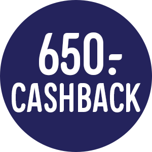 Registrer dit produkt hos Siemens inden d. 14/02 2024 og få 650,- kr. i cashback. Kampagnen gælder udvalgte produkter, købt i perioden fra d. 16/10/2023 t.o.m. d. 14/012023.