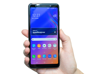 Samsung Galaxy A7 med 6” skærm Samsung Galaxy A7 front