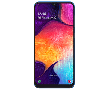 Samsung Galaxy A50 Samsung Galaxy A50 fra forsiden