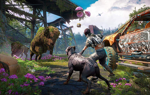 Far Cry: New Dawn – hjælp de overlevendes samfund Sceneri fra FC: New Dawn, som fortsætter Far Cry-franchisen