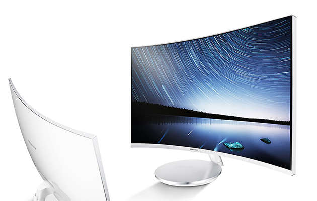 Full HD og indbyggede højttalere 27” buet Full HD skærm med indbyggede højttalere