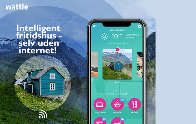 Wattle fungerer også uden internet Billede af fritidshus med tekst om Wattle cabin
