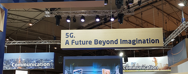 Hvorfor er der brug for 5G? Skilt med teksten 5G
