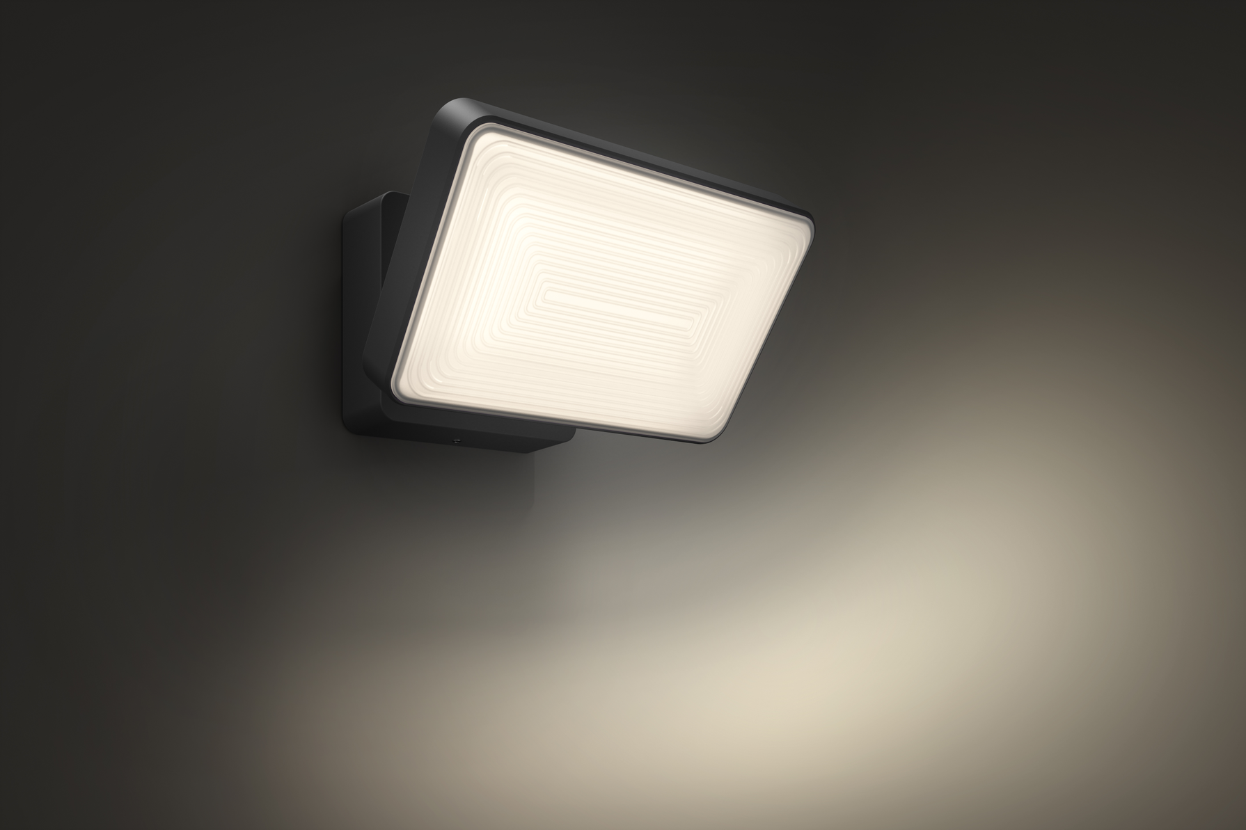 Philips Hue Welcome-lampe på en væg