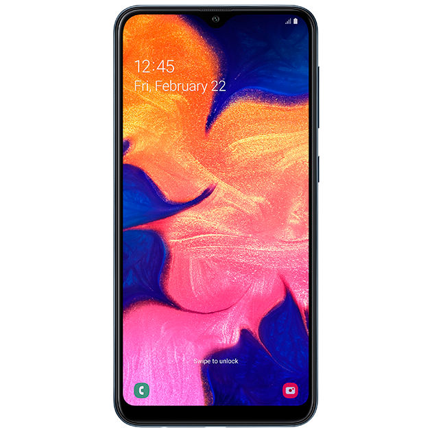 Forsiden af Samsung Galaxy A10 Forsiden af Samsung Galaxy A10