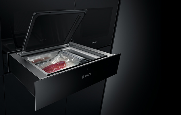 Vakuumskuffe til sous vide-tilberedning af maden