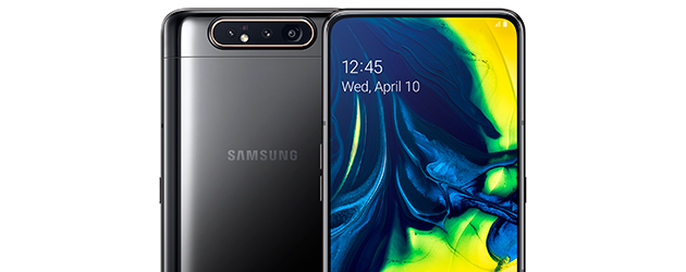 Samsung Galaxy A80 Samsung Galaxy A80 forside og bagside