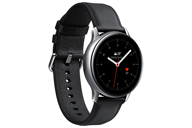 Samsung Galaxy Watch Active 2 sølv front Samsung Galaxy Watch Active 2 sølv front