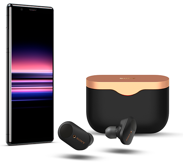 Få WF-1000XM3 hovedtelefoner, når du køber Sony Xperia 5 WF-1000XM3 hovedtelefoner og Sony Xperia 5