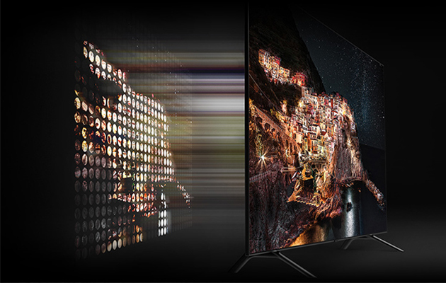 8K-TV’er opgraderer indholdet mod 8K-kvalitet To QLED-TV-er