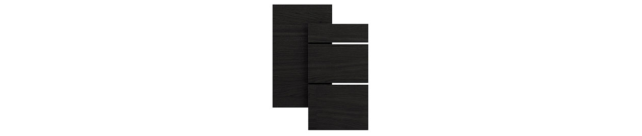 Køkkenlåge fra Epoq af typen Edge Black Ash